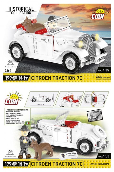 Konstruktor Cobi auto Citroen Traction 7C - dijelovi 199IVET.HR - MODERNA ODJEĆA