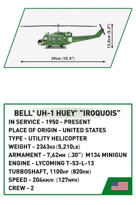 Konstruktor Cobi helikopter Bell UH-1 Huey Iroquois - dijelovi 656IVET.HR - MODERNA ODJEĆA