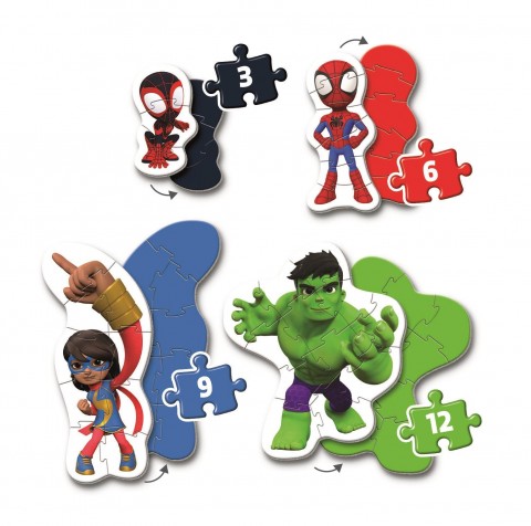 Clementoni 4 u 1 slagalica za bebe - Spidey i njegovi nevjerojatni prijateljiIVET.HR - MODERNA ODJEĆA