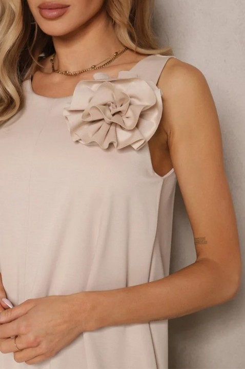 Haljina GIRVOLZA BEIGE, Boja: bež, IVET.HR - MODERNA ODJEĆA
