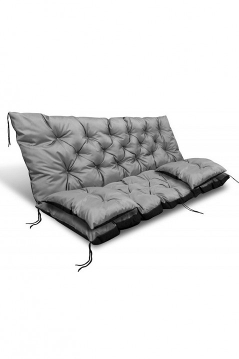 Jastuk za vrtnu klupu/ljuljačku 3 u 1 TREXY GREY 100x60x50 cm, Boja: siva, IVET.HR - MODERNA ODJEĆA