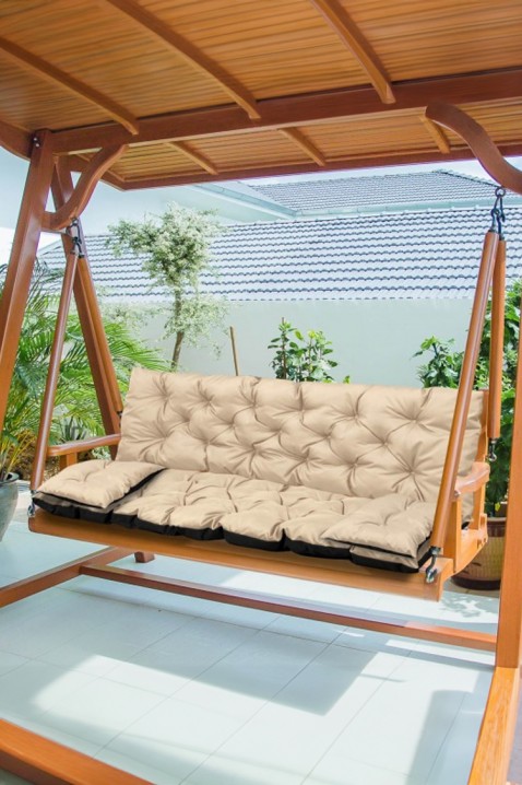Jastuk za vrtnu klupu/ljuljačku 3 u 1 TREXY BEIGE 100x60x50 cm, Boja: bež, IVET.HR - MODERNA ODJEĆA