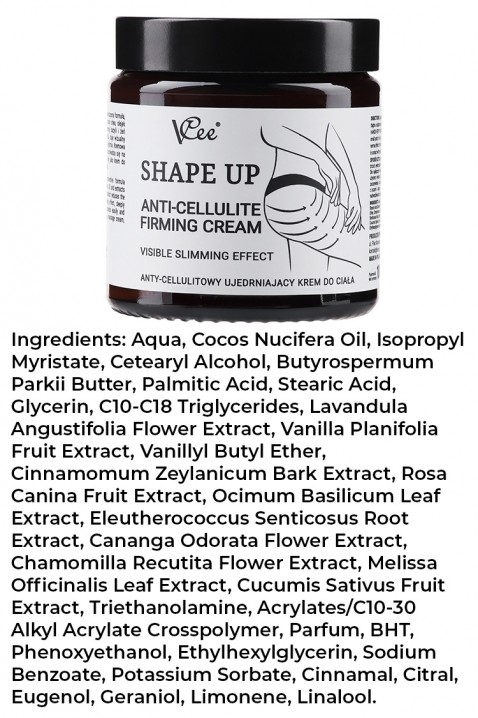 Anticelulitna krema za učvršćivanje tijela VCee ANTI-CELLULITE FIRMING CREAMIVET.HR - MODERNA ODJEĆA