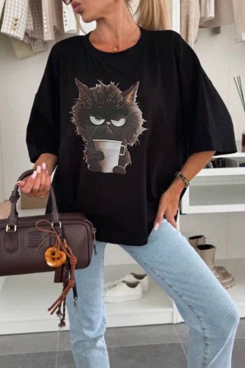 Majica CELEA BLACK, Boja: crna, IVET.HR - MODERNA ODJEĆA