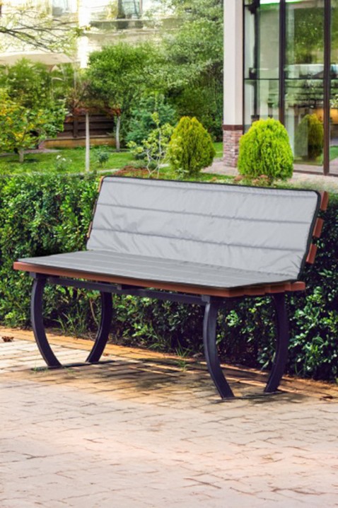 Jastuk za vrtnu klupu MONETRY 100x50x50 cm, Boja: siva, IVET.HR - MODERNA ODJEĆA