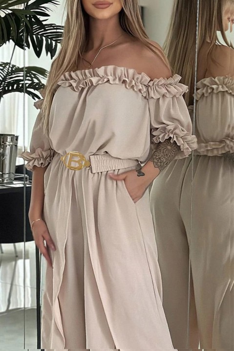 Kombinezon GERSILDA BEIGE, Boja: bež, IVET.HR - MODERNA ODJEĆA