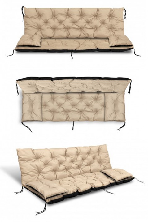 Jastuk za vrtnu klupu/ljuljačku DROLMY BEIGE 150x60x50 cm, Boja: bež, IVET.HR - MODERNA ODJEĆA