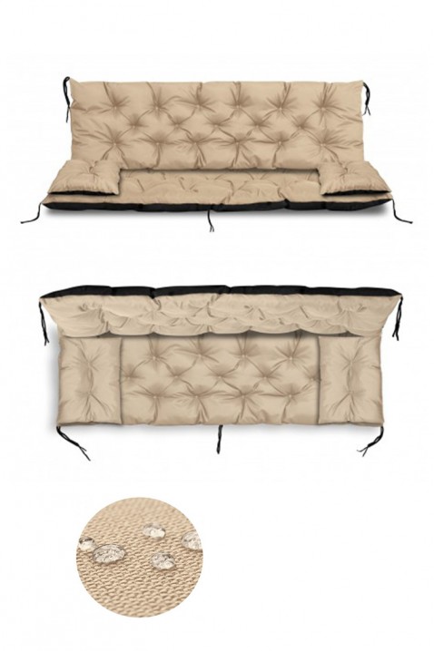 Jastuk za vrtnu klupu/ljuljačku DROLMY BEIGE 150x60x50 cm, Boja: bež, IVET.HR - MODERNA ODJEĆA