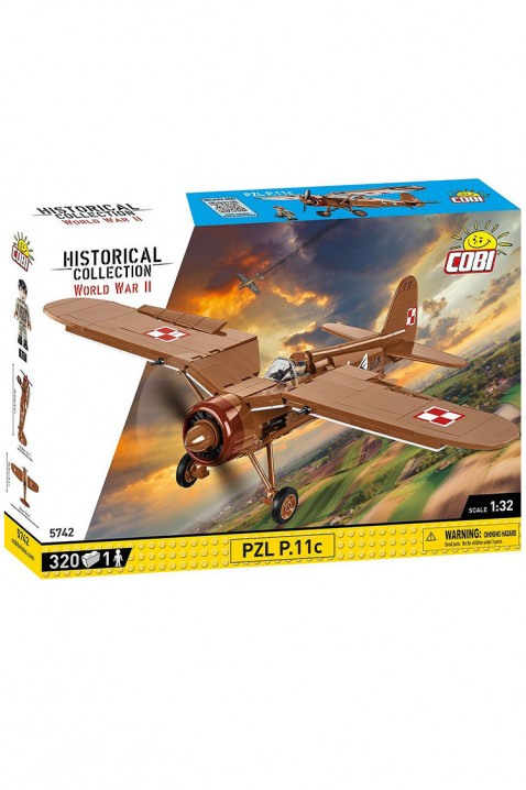 Konstruktor Cobi zrakoplov PZL P.11c - dijelovi 320IVET.HR - MODERNA ODJEĆA