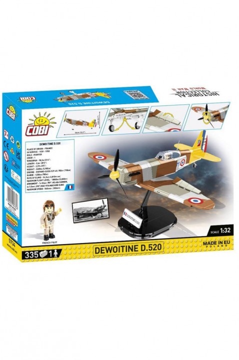 Konstruktor Cobi lovac Dewoitine D.520 - dijelovi 335IVET.HR - MODERNA ODJEĆA