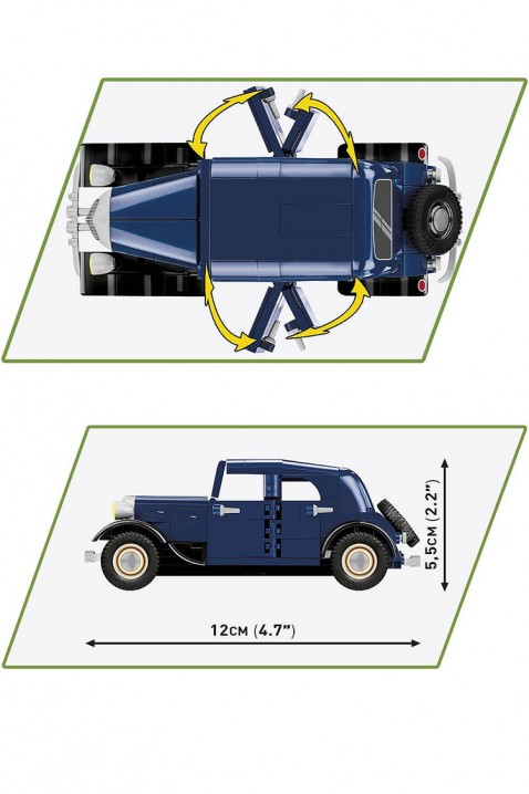 Konstruktor Cobi auto Citroën Traction 7A - dijelovi 222IVET.HR - MODERNA ODJEĆA