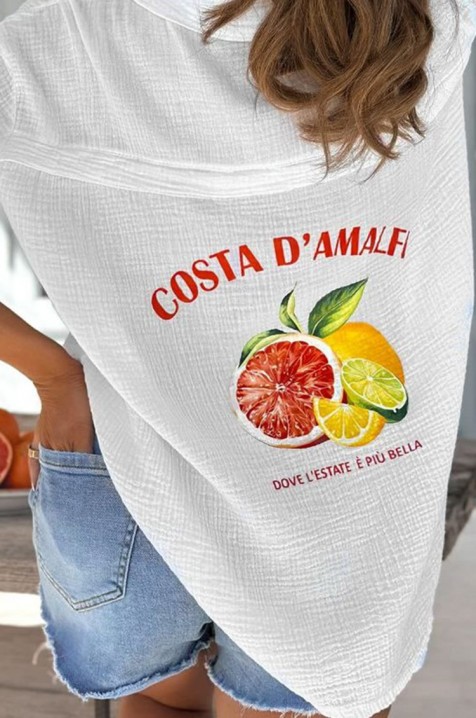 Košulja CATERINA AMALFI, Boja: bijela, IVET.HR - MODERNA ODJEĆA