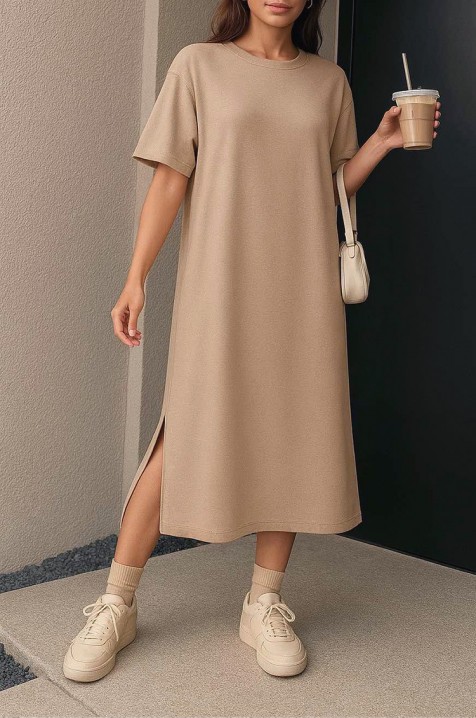 Haljina AZERVA BEIGE, Boja: bež, IVET.HR - MODERNA ODJEĆA