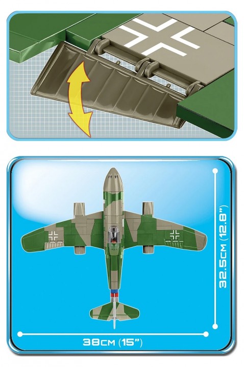Konstruktor Cobi borbeni avion Me262 A-1a - dijelovi 390IVET.HR - MODERNA ODJEĆA