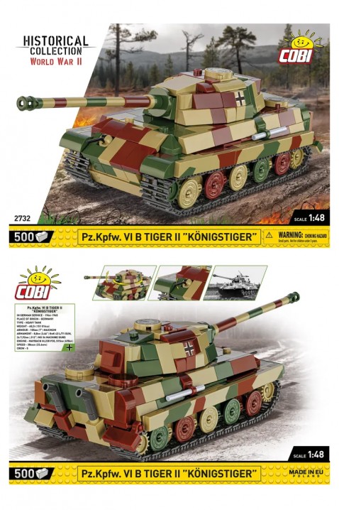 Konstruktor Cobi tenk Tiger II 