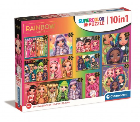 Dječja slagalica Clementoni 10 u 1 - Rainbow HighIVET.HR - MODERNA ODJEĆA