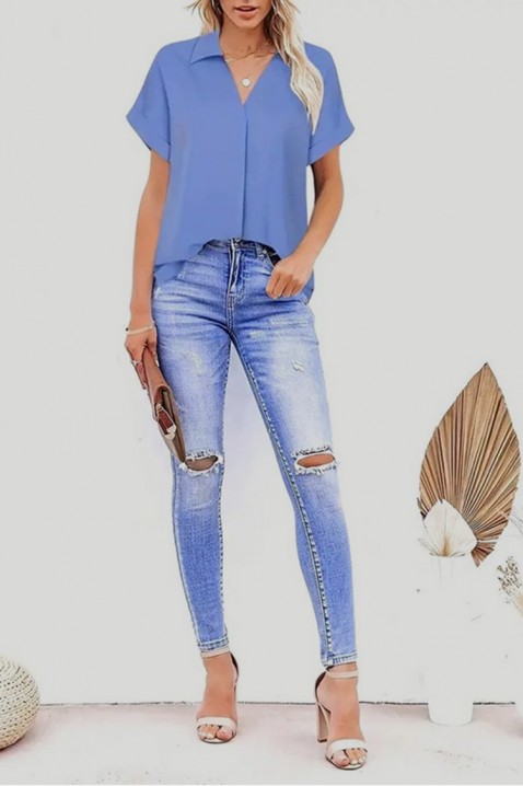 Ženska bluza EURELZA BLUE, Boja: plava, IVET.HR - MODERNA ODJEĆA