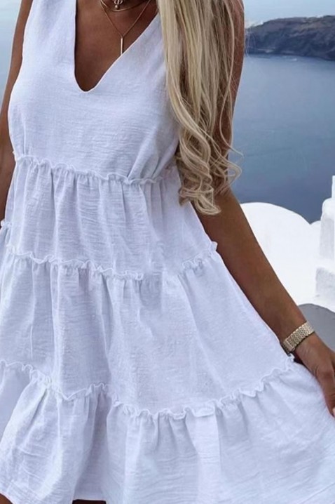Haljina LERMIOFA WHITE, Boja: bijela, IVET.HR - MODERNA ODJEĆA