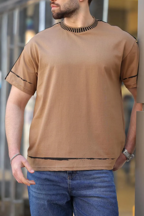 Muška majica MERVORZO BEIGE, Boja: bež, IVET.HR - MODERNA ODJEĆA