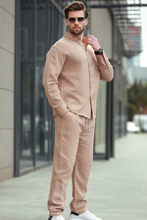 Muška košulja MIRVOLZO BEIGE, Boja: bež, IVET.HR - MODERNA ODJEĆA