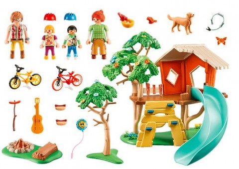 Kocke Set s figuricama Family Fun 71001 Kućica na drvetu s toboganomIVET.HR - MODERNA ODJEĆA