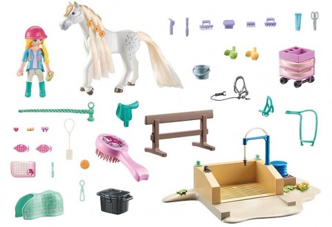 Set s figuricama Horses 71354 Isabella i Lioness u zoni za pranje konjaIVET.HR - MODERNA ODJEĆA