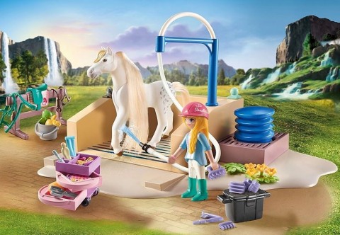 Set s figuricama Horses 71354 Isabella i Lioness u zoni za pranje konjaIVET.HR - MODERNA ODJEĆA