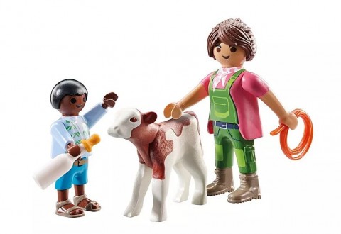 Set s figuricama Duo Pack 71803 Seoska domaćica s djetetom i teletomIVET.HR - MODERNA ODJEĆA