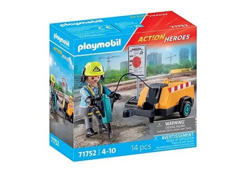 Action Heroes 71752 Građevinski radnik s pneumatskim čekićemIVET.HR - MODERNA ODJEĆA