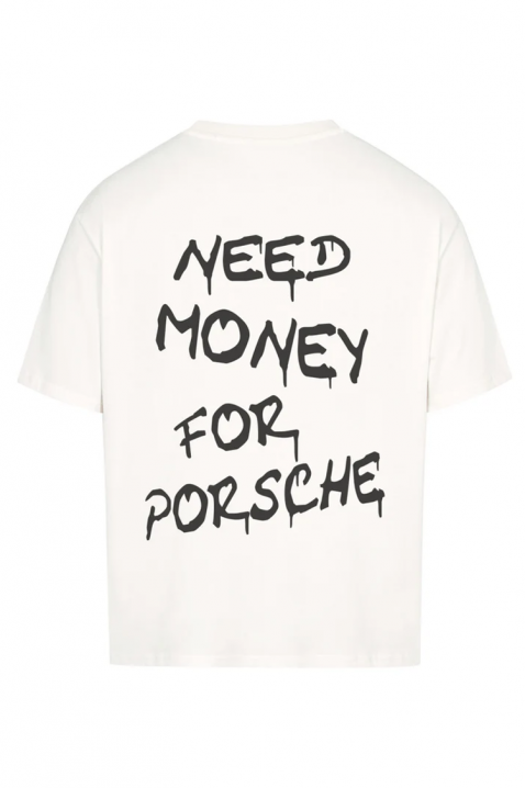 Muška majica NEED MONEY FOR PORSCHE, Boja: bijela, IVET.HR - MODERNA ODJEĆA