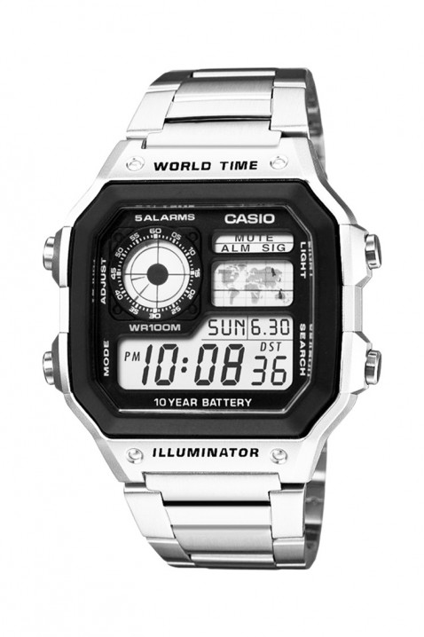 Muški sat CASIO AE-1200WHD-1AVDF, Boja: srebrna, IVET.HR - MODERNA ODJEĆA