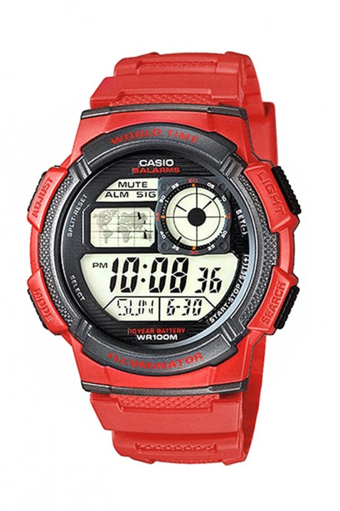 Muški sat CASIO AE-1000W-4AVDF, Boja: crvena, IVET.HR - MODERNA ODJEĆA