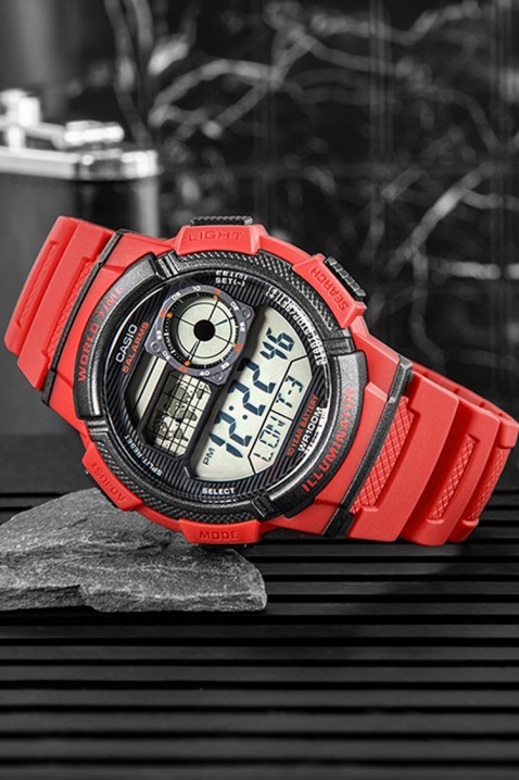 Muški sat CASIO AE-1000W-4AVDF, Boja: crvena, IVET.HR - MODERNA ODJEĆA