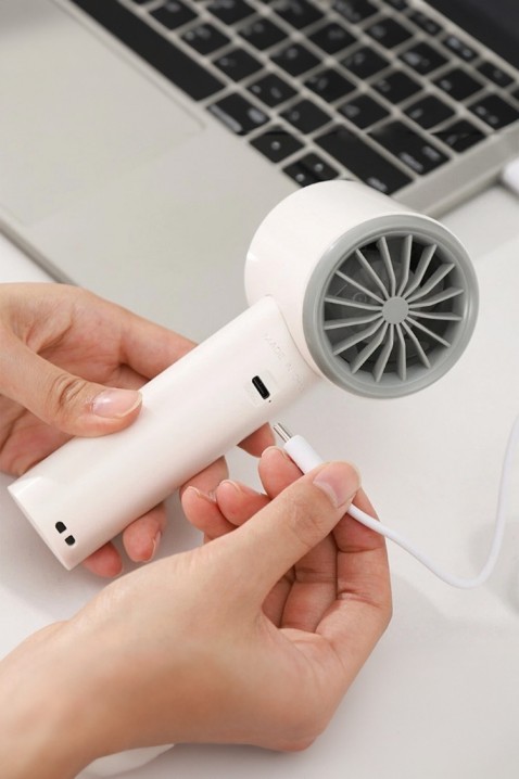 Ručni mini ventilator ROBY WHITE, Boja: bijela, IVET.HR - MODERNA ODJEĆA
