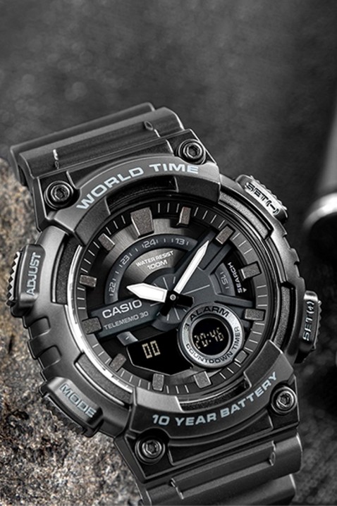 Muški sat CASIO AEQ-110W-1BVDF, Boja: crna, IVET.HR - MODERNA ODJEĆA