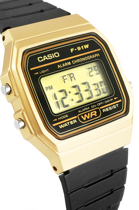 Sat CASIO F-91WM-9ADF, Boja: crna i zlatna, IVET.HR - MODERNA ODJEĆA