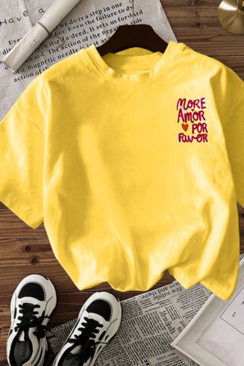 Majica AMORE YELLOW, Boja: žuta, IVET.HR - MODERNA ODJEĆA