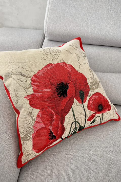 Jastučnica FLOVEA 42х42 cm, Boja: crvena, IVET.HR - MODERNA ODJEĆA