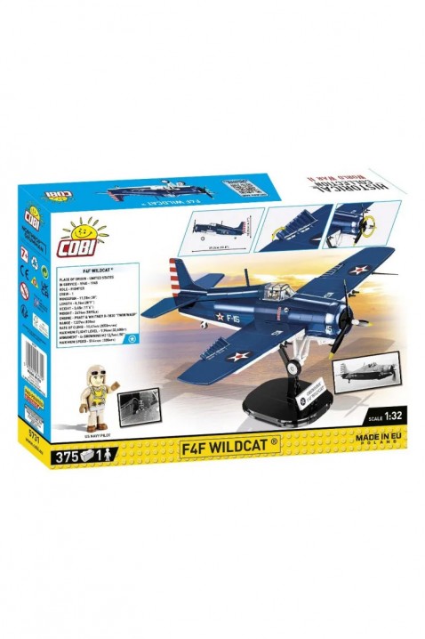 Konstruktor Cobi borbeni avion Grumman F4F Wildcat - dijelovi 375IVET.HR - MODERNA ODJEĆA