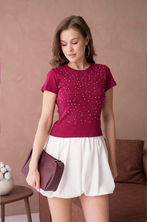 Majica RAVIKA BORDO, Boja: bordo, IVET.HR - MODERNA ODJEĆA
