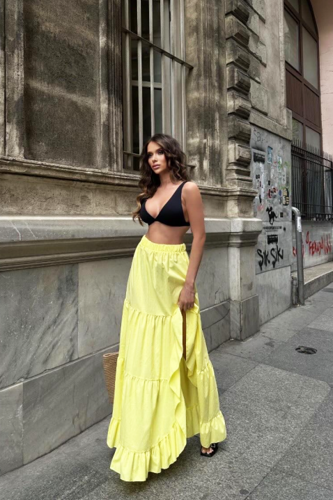 Suknja EVEZRA YELLOW, Boja: žuta, IVET.HR - MODERNA ODJEĆA