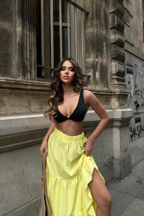 Suknja EVEZRA YELLOW, Boja: žuta, IVET.HR - MODERNA ODJEĆA