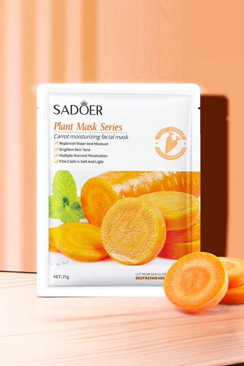Maska za lice SADOER Plant Facial Mask CARROTIVET.HR - MODERNA ODJEĆA