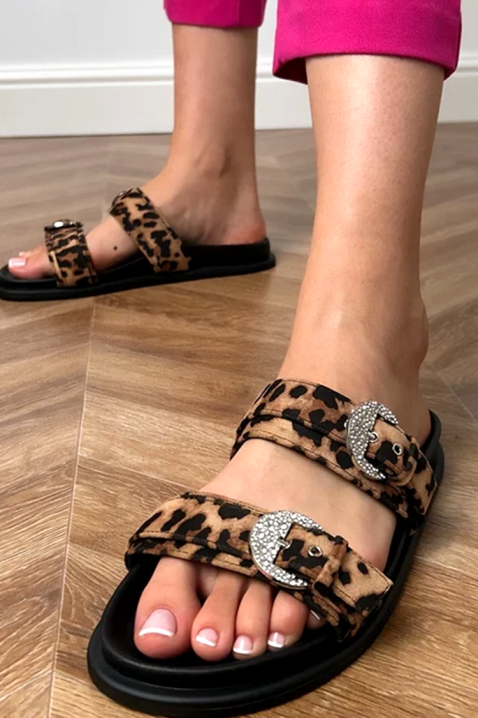 Ženske natikače MENLORZA BROWN, Boja: leopard, IVET.HR - MODERNA ODJEĆA