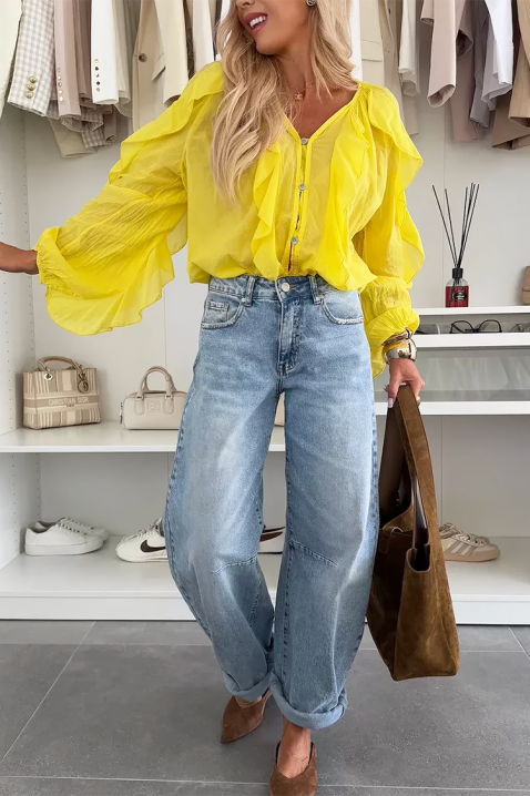Ženska bluza VEONINA YELLOW, Boja: žuta, IVET.HR - MODERNA ODJEĆA