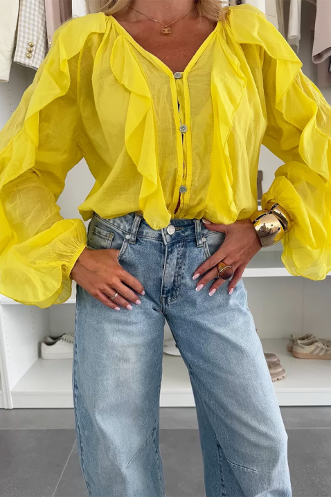 Ženska bluza VEONINA YELLOW, Boja: žuta, IVET.HR - MODERNA ODJEĆA