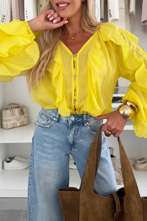 Ženska bluza VEONINA YELLOW, Boja: žuta, IVET.HR - MODERNA ODJEĆA