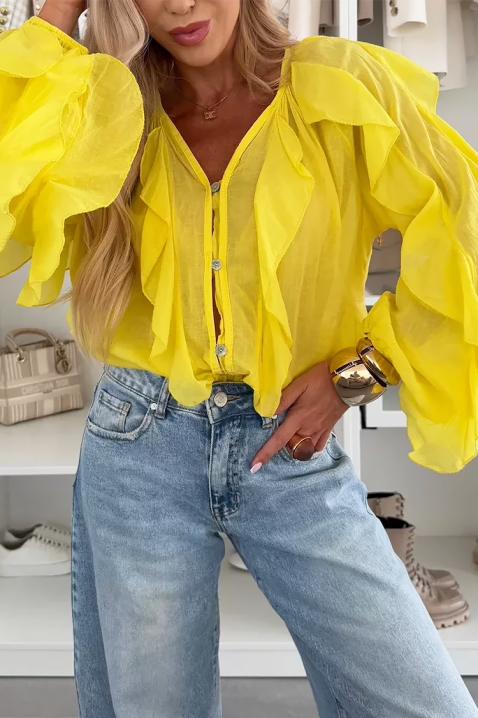 Ženska bluza VEONINA YELLOW, Boja: žuta, IVET.HR - MODERNA ODJEĆA
