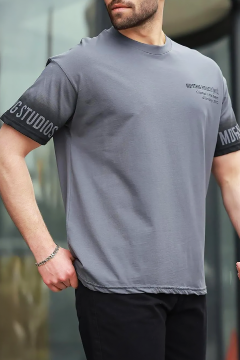 Muška majica SHELVO GREY, Boja: siva, IVET.HR - MODERNA ODJEĆA