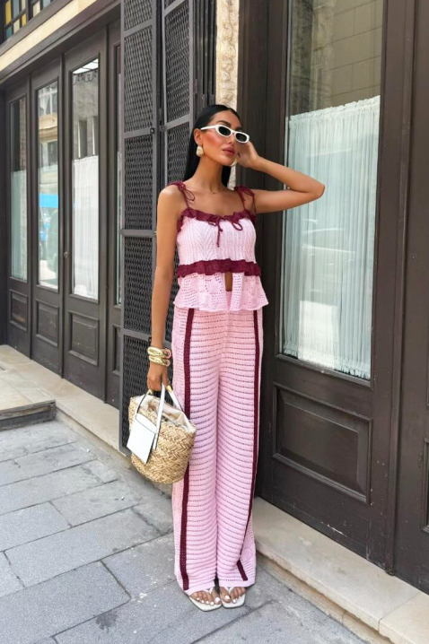 Komplet ESENTOLA PINK, Boja: roza, IVET.HR - MODERNA ODJEĆA